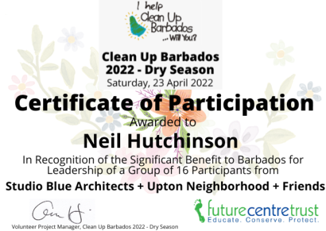 CUB 2022 Certificate to Neil Hutchinson   Copy